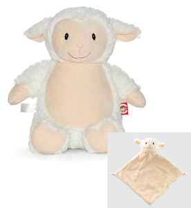 Loverby Lamb and Cuddle Blanket Combo