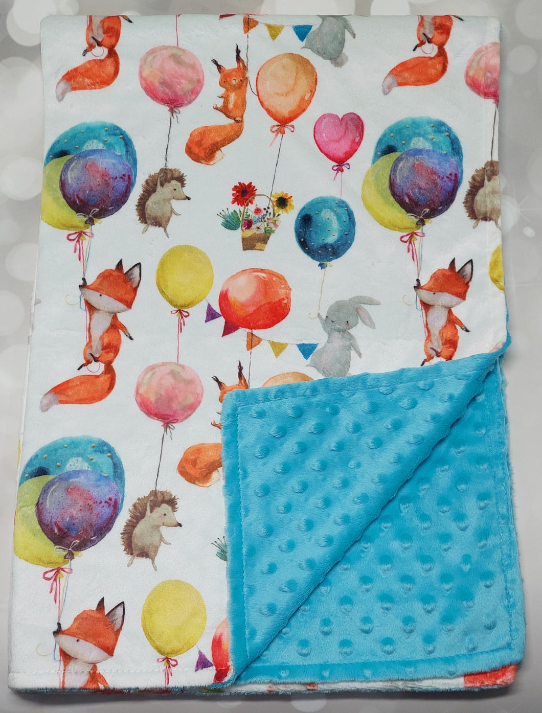 Balloon Animals Minky Blanket