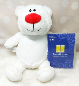 Cubbyford the Red Nosed White Cubbies Bear